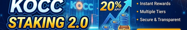 KOCC Staking 2.0 — Up to 20% APY. Stake Now.